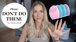 FOREO MISTAKES THAT RUIN YOUR SKIN | everything you need to know before buying your device screenshot 3