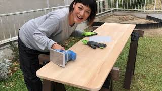【DIY主婦】子供机をリメイク〜出産前日〜