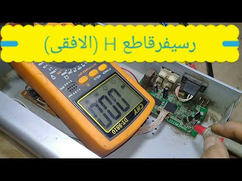 رسيفر قاطع الأفقى H لايوجد نصف القنوات