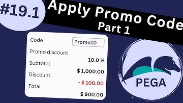 Pega 8.7 Tutorial: Hotel Booking Application #19.1 - Apply Promo Code