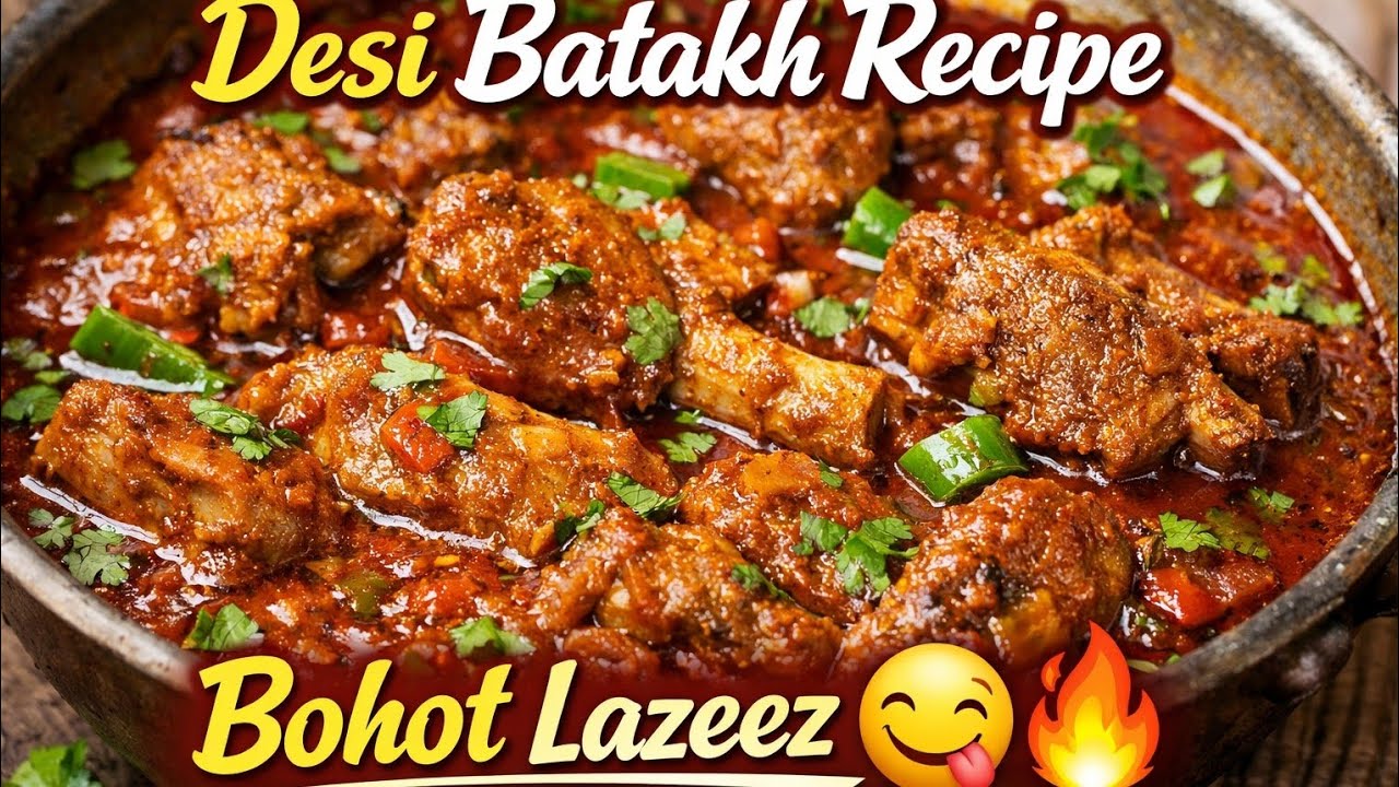 Desi Batakh 🦆Recipe | Asaan aur Bohot Lazeez Duck Curry 😋🔥🌿🌸 - YouTube