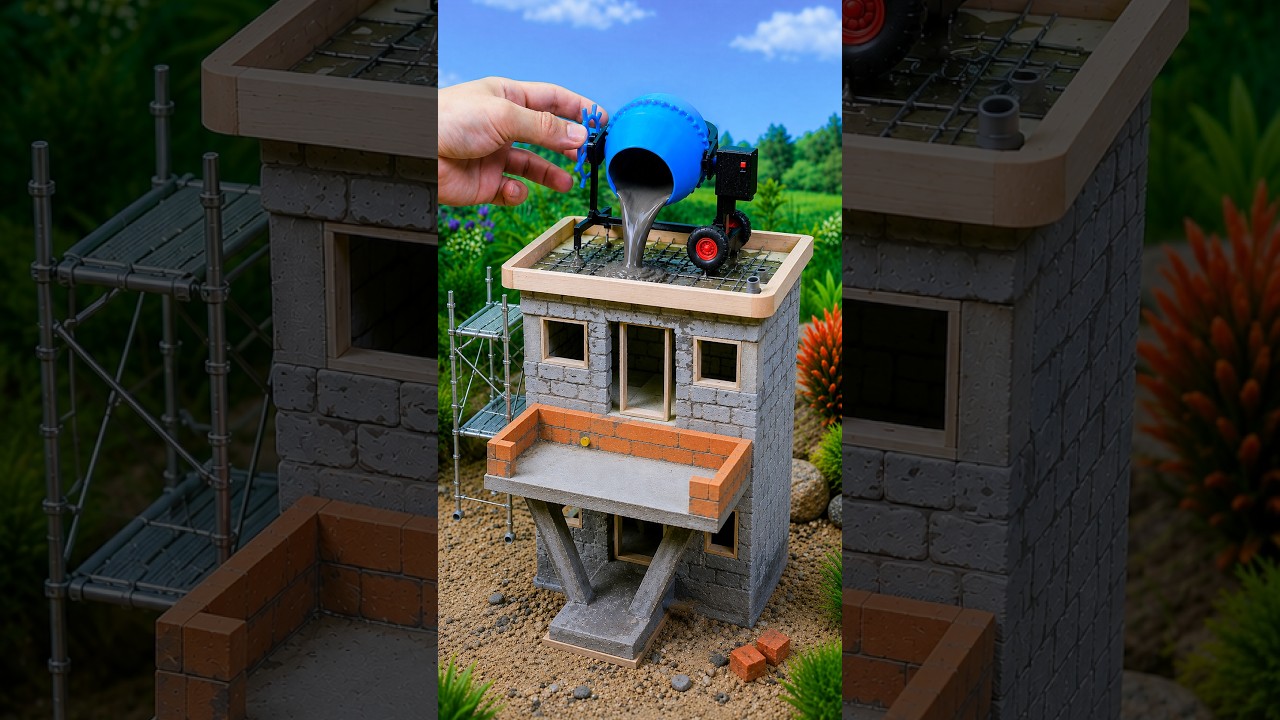 How to Build a 2-Story Mini House with a Pool & Working Water System 썸네일