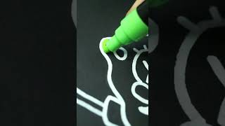 SpongeBob drawing with markers | Glow Effect | MikyHarper Art | TikTok #shorts