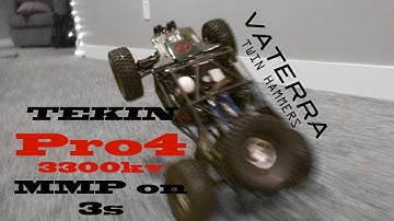 VATERRA TWIN HAMMERS BRUSHLESS!!! - TEKIN Pro4 + MMP + 3s