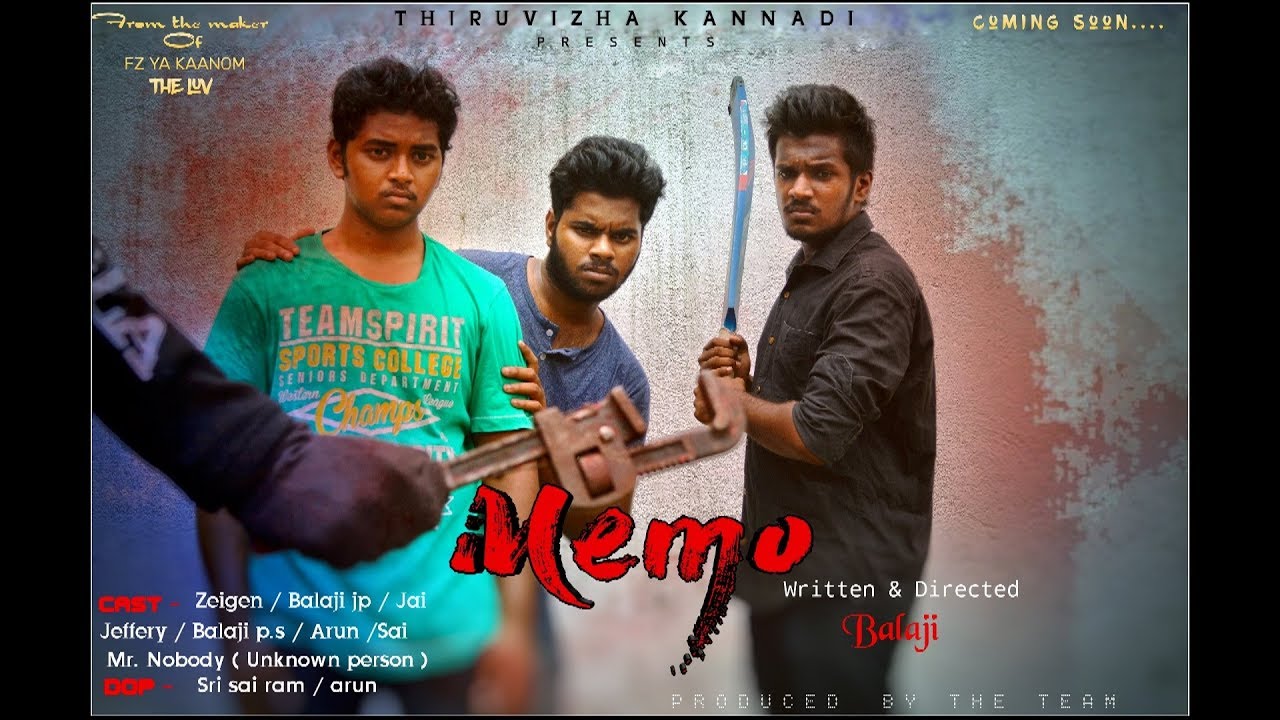 Memo Tamil short film Official Trailer Thiruvizha Kannadi YouTube