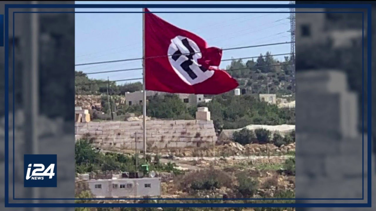 Un drapeau nazi hissé près de Hébron 