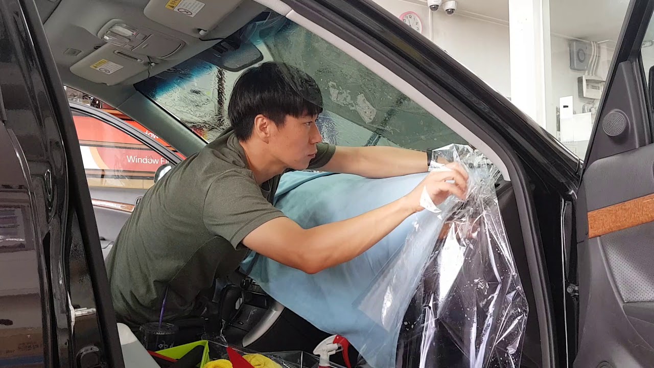 NF소나타 전면썬팅 시공  작업