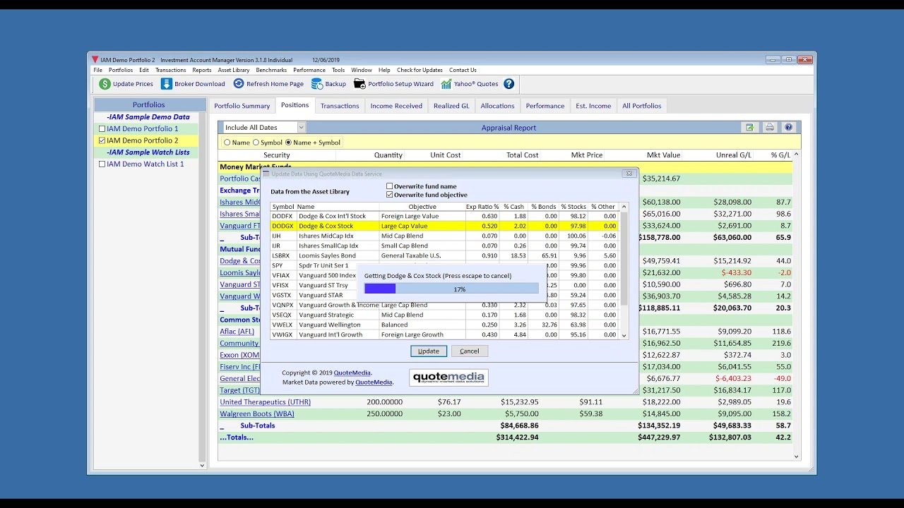 Using the QuoteMedia Data Feed: Updating Existing Securities