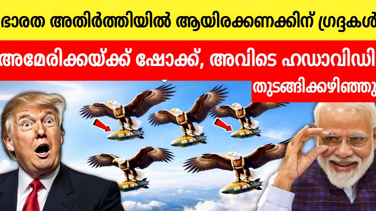 Thousands of vultures on India’s border.A shock to America — chaos erupted there. #malayalamfacts 