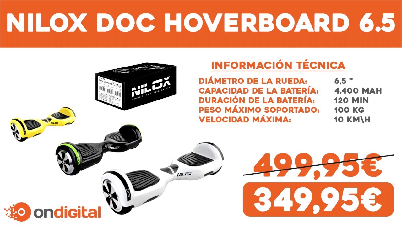 Nilox DOC Hoverboard 6.5 en On Digital Córdoba