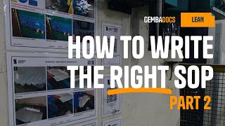 How to write the RIGHT SOP - Part 2