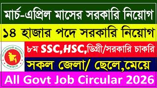 মরচ-এপরল চলমন সকল সরকর নযগ বজঞপত ২০২৬ Govt Job Circular 2026 Bangladesh Apply Now