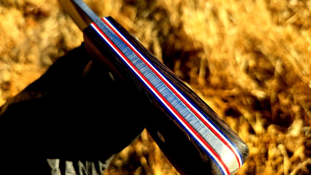 Custom Knife Handle with USA Colors