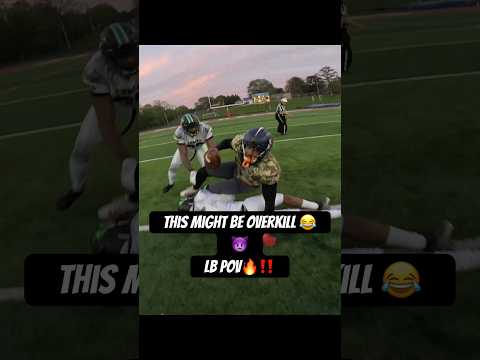This might’ve been overkill 😂👿#football  #pov #semiprofootball #bighit  #explorepage #fyp #viral