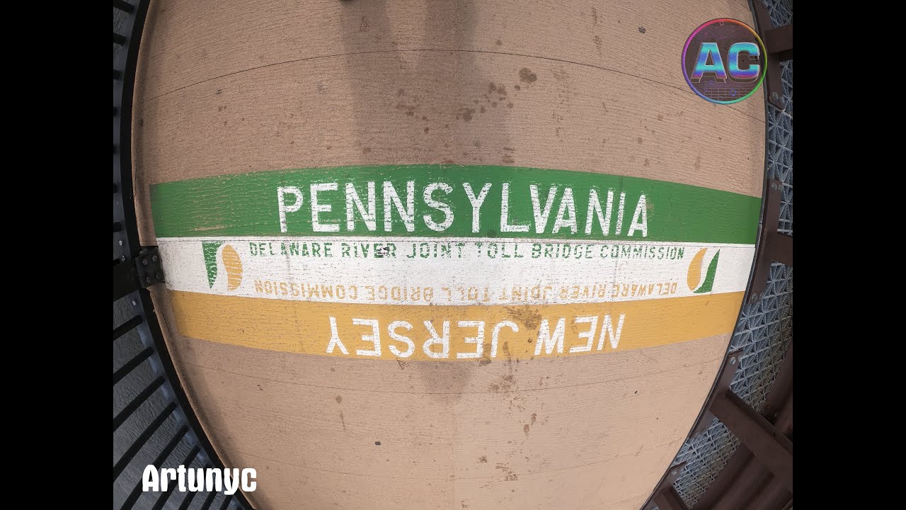 From New Jersey to Pennsylvania in 8 minutes ( New Hope-Lambertville Bridge) Ambience Sound