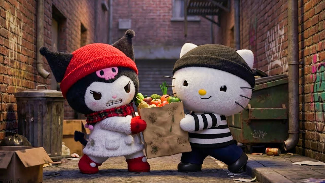 Kuromi and Melody Help Hello Kitty Learn from Her Mistake 💕📖 🌸