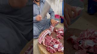 Amazing video mutton cutting skills 🇵🇰🐐🔪👍 #meat #meatmarket #muttondishes #food