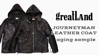 greatLAnd Original Journeyman Leather Coat Aging Review - YouTube