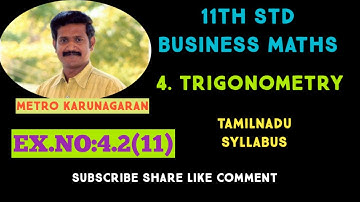 11th Std BM Ex.4.2(11) Prove that sin(B-C)/ cosBcosC + sin(C-A)/cosCcosA + sin(A-B)cosAcosB=0