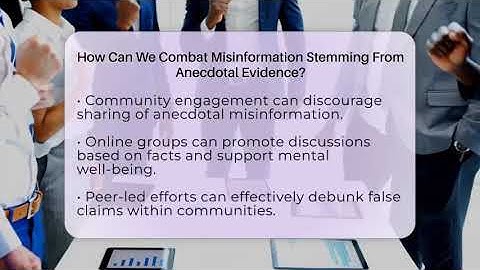 How Can We Combat Misinformation Stemming From Anecdotal Evidence? - Everyday-Networking