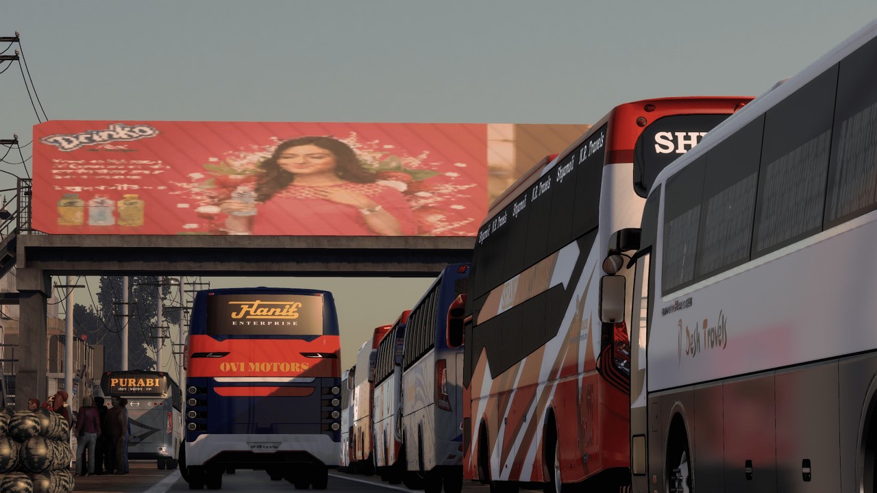 এসবির পিছনে যখন একে ট্রাভেলস ছুটে চলে !!  #bdbus #bdbuslover #ets2 #bangladeshibusgame