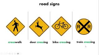 U.S. Traffic Signs ESL (Literacy and Beginner Adult English Vocabulary Practice)