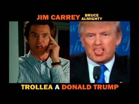 Jim Carrey (Bruce Almighty) Trollea a Donald Trump