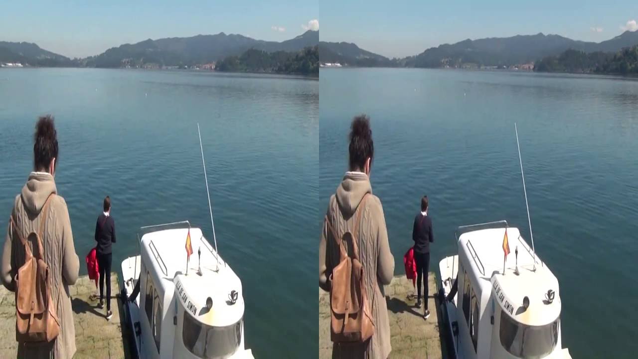 Isla de San Simón en la ría deVigo en 3D