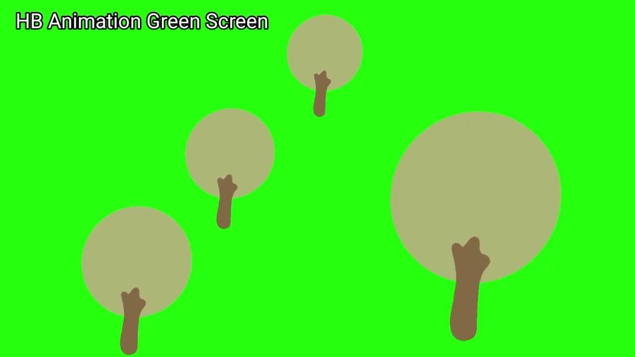 Trees 🌲 Animation (Green Screen)