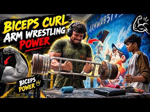 Best Arm Wrestling Training || BICEPS WORKOUT FOR ARM WEESTLING 🔥💪