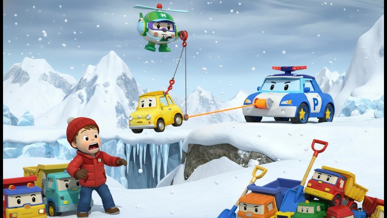 Mountain Rescue Mission! 🏔️ Adventure & Safety Lessons for Kids | Robocar POLI Full Episode