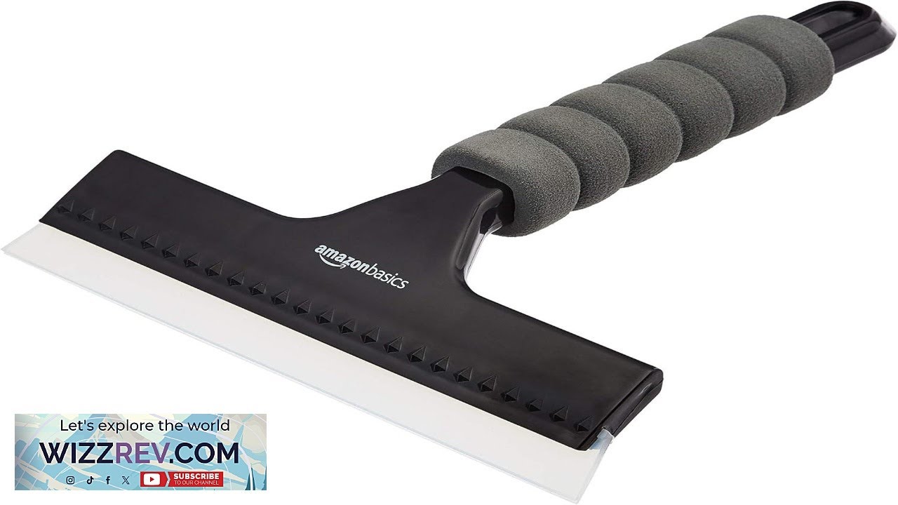 Amazon Basics Window Squeegee with Handle for Car Windows Glass Mirror Black Review