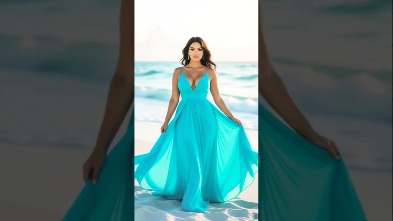 😍 Curvy Beauty Enjoying Sunset at Beach 🌅 | Stunning Visuals Must Watch 🔥❤️ 