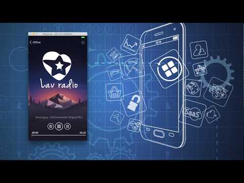 Flat radio (one station) full open source project for iOS