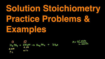 Solution Molarity Stoichiometry Practice Problems & Examples