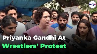 Priyanka Gandhi Cries With The Wrestlers |Offers Support and Solidarity| Vinesh Phogat |Sakshi Malik