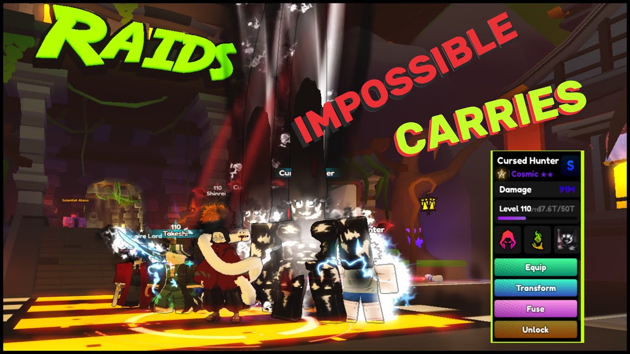 Roblox - ACS Anime Champions Simulator Impossible Raids Carries - YouTube