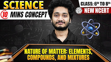 Nature of Matter in 10 Mins | Science For Class 6th to Class 8th | New NCERT