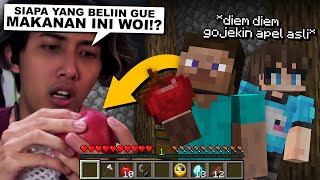 Apa Yang Teman Ku Makan di Minecraft, Aku Diam Diam Beliin di DUNIA NYATA ..