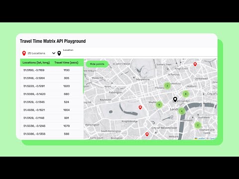 Distance Matrix API Tutorial | How to Make a Distance Matrix & Calculate Travel Times