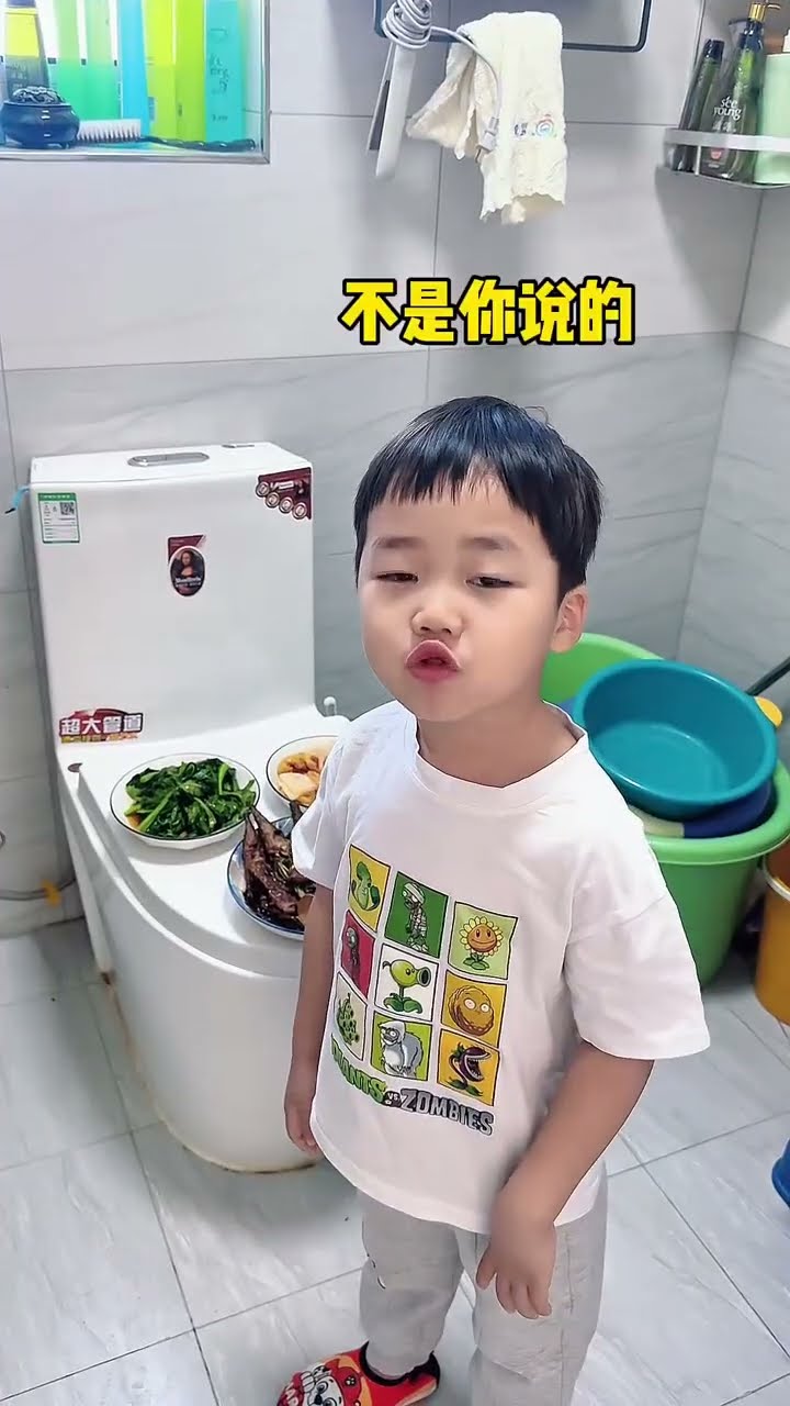熊孩子又听话了，一个照说一个照做！#Cute baby#Cute#呆萌小米宝#聪明宝宝#萌娃