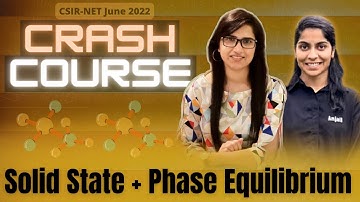 Solid State|Equilibrium|CSIR NET June 2022 crash course|CSIR NET September 2022 exam|Crash Course