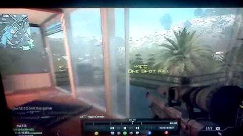 MW3 Quick scoping and throwing knife