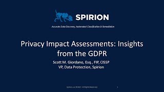 NorCal CSS2018 Session 19 Spirion - Privacy Impact Assessments screenshot 4