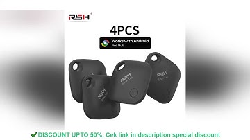 4PCS Security GPS Tracker Android Anti Loss Smart Tag via Google Find Hub Finder Bike Pets Locator f