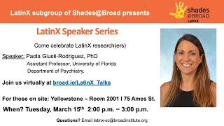 LatinX Speaker Series: Paola Giusti Rodriguez (2022)