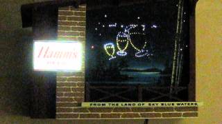 Hamm's Starry Night animated beer sign