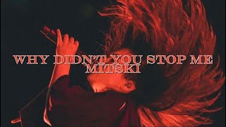 Why Didn’t You Stop Me? (Lyrics) - Mitski || mitski lyrics