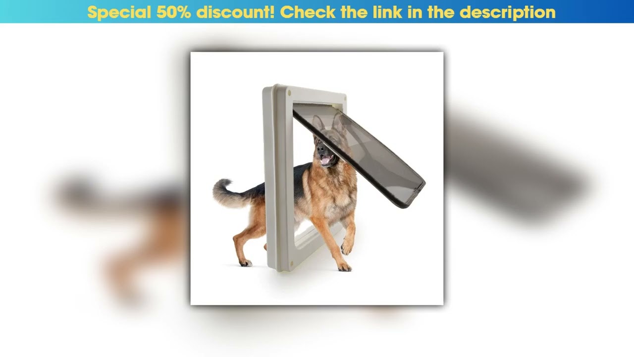 Hands-on Large Pet Door, Medium to Large Dog Door, High-Quality Abs Dog Door, Border Collie Dog Doo