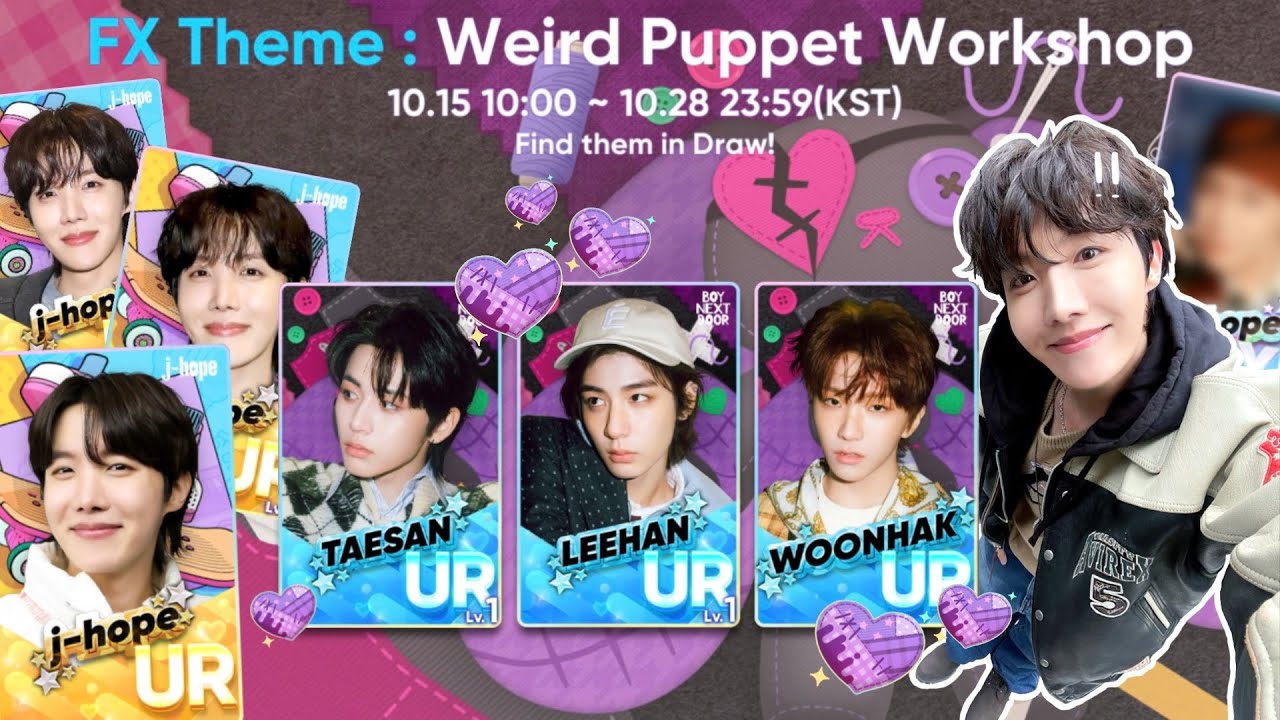 [rhythm hive] weird puppet workshop vol. 2 ✂️ + the j-hope event 🛹